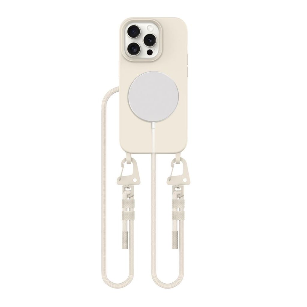 Tech-Protect MagNecklace MagSafe skal för iPhone 15 Pro - beige