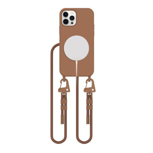 Tech-Protect MagNecklace MagSafe skal för iPhone 12/12 Pro - brun