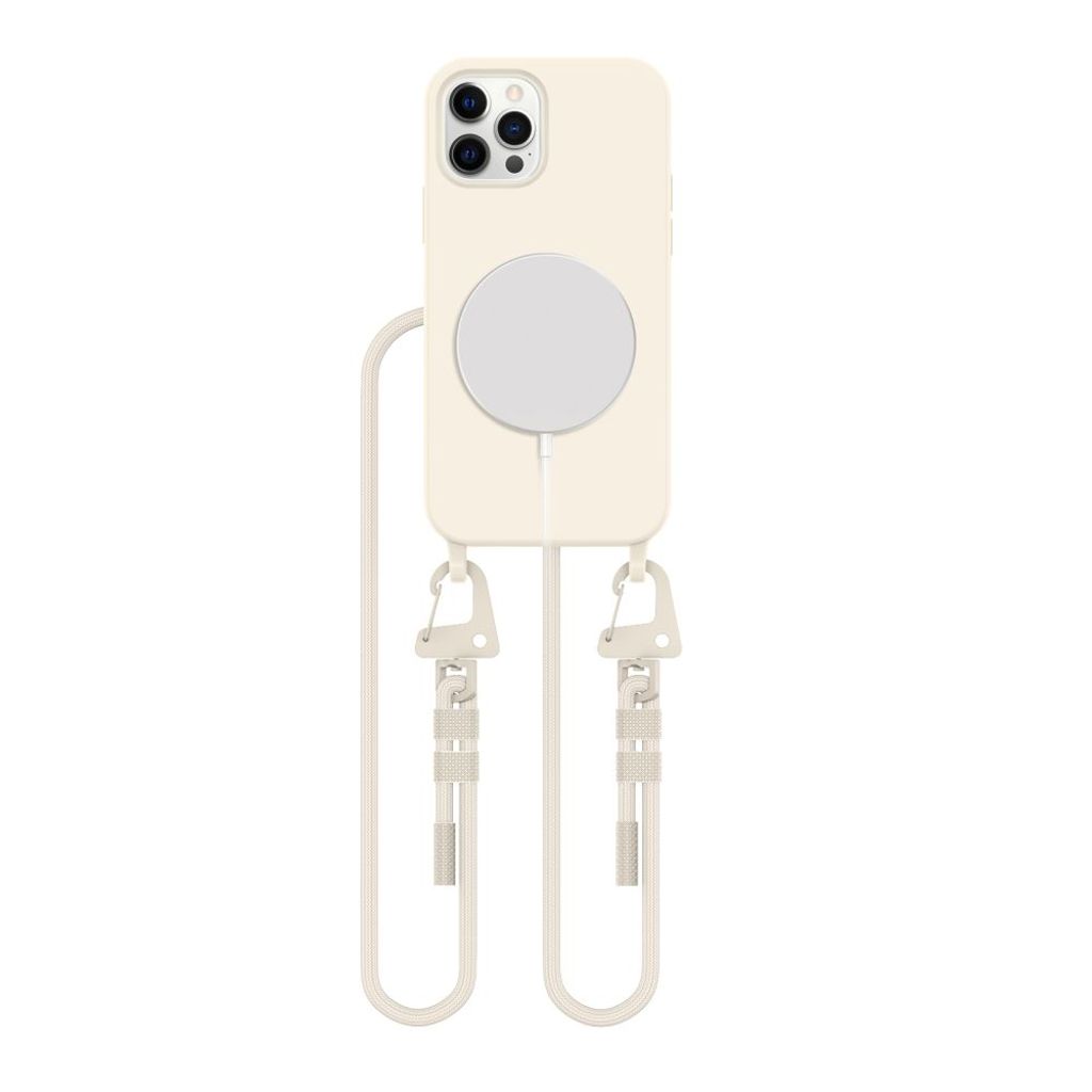Tech-Protect MagNecklace MagSafe skal för iPhone 12/12 Pro - beige