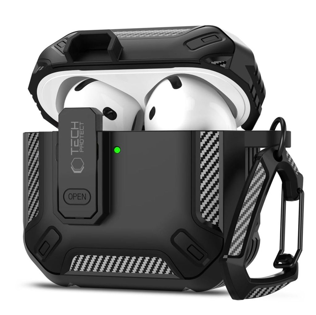 Tech-Protect Carbonox  Case for AirPods 4 - Black