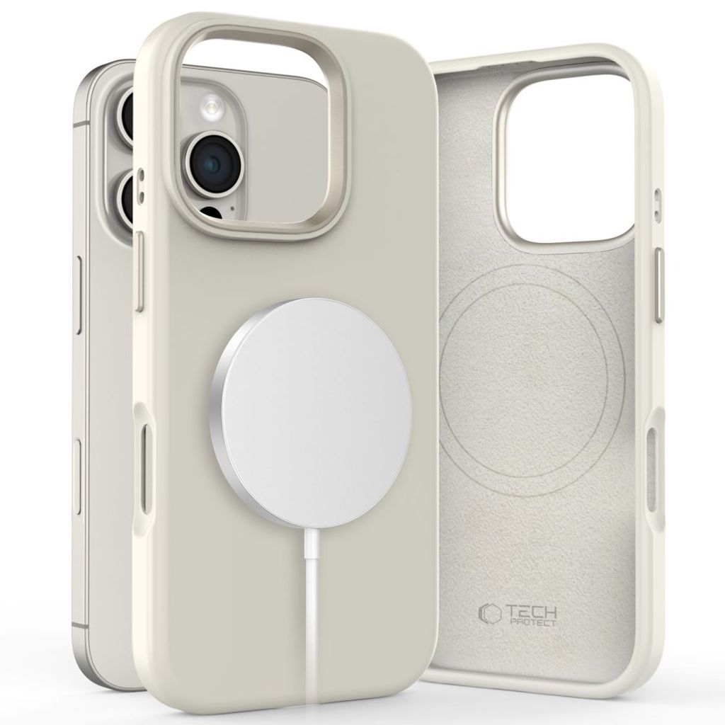 Tech-Protect silikon Pure Magsafe skal för iPhone 16 Pro