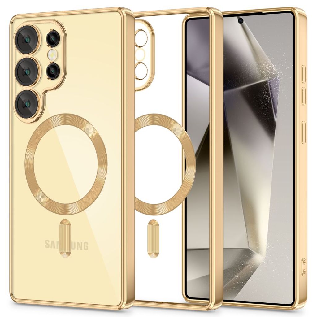 Tech-Protect MagFlex MagSafe skal för Samsung Galaxy S25 Ultra - transparent guld