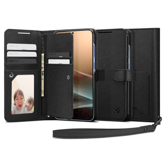 Spigen Wallet S fodral för Samsung Galaxy S25 Plus - svart
