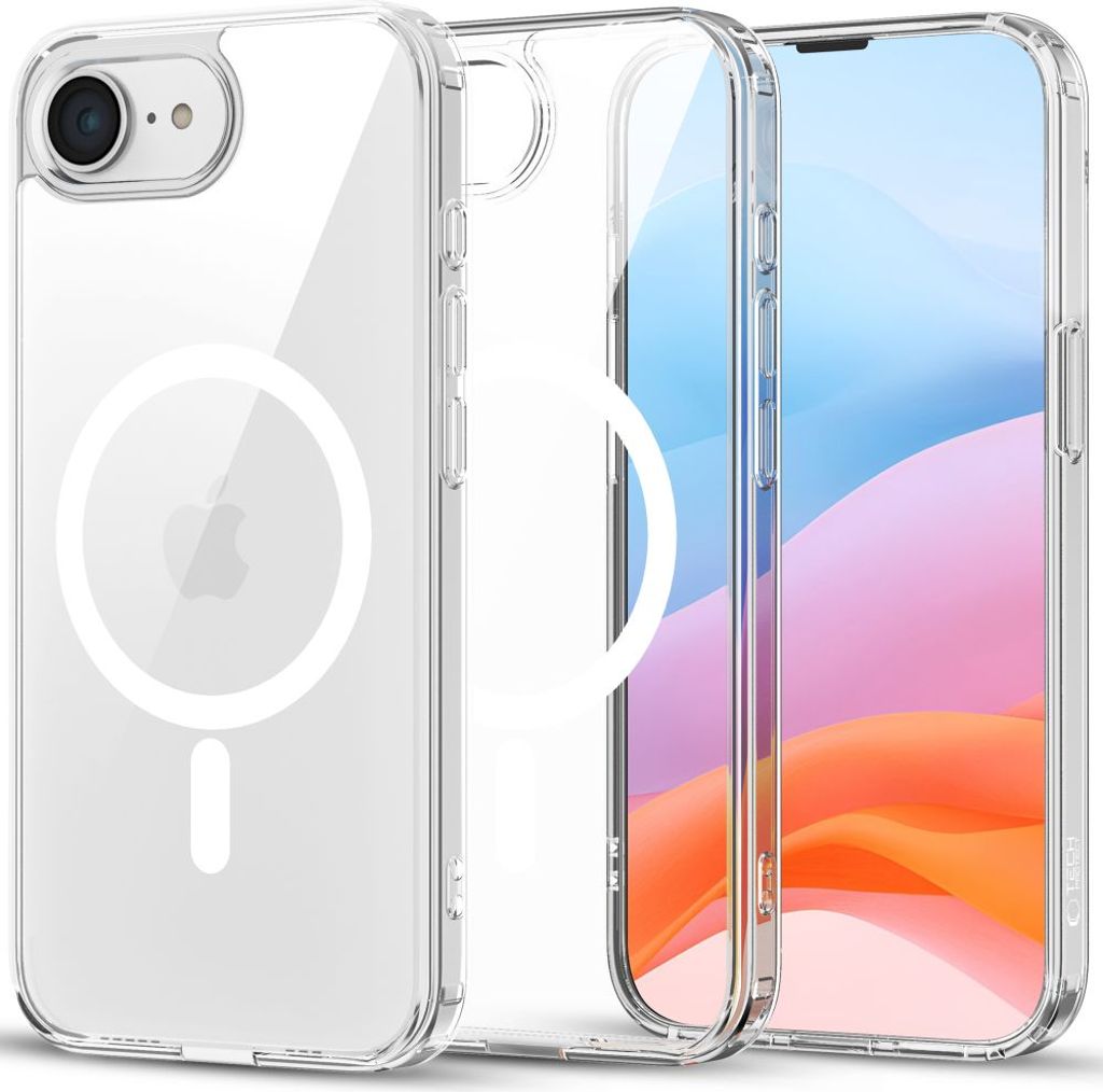 Tech-Protect FlexAir Hybrid MagSafe skal för iPhone 16e - transparent