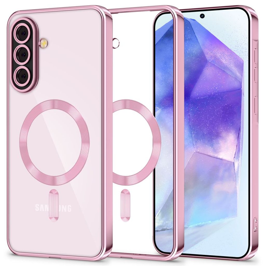 Tech-Protect MagFlex MagSafe skal för Samsung Galaxy A56 5G - transparent rosa