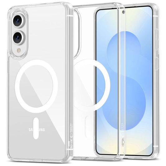 Tech-Protect FlexAir Hybrid MagSafe skal för Samsung Galaxy S25 Edge - transparent