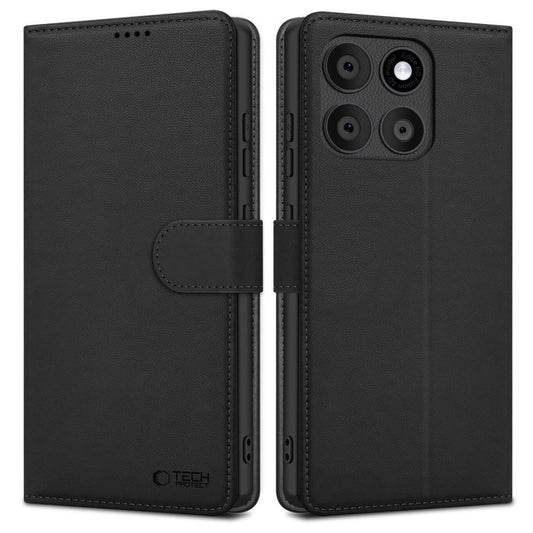 Tech-Protect plånboksfodral till Motorola Edge 60 Fusion – svart
