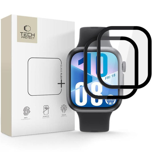 Tech-Protect Glass Flex+ skärmskydd för Huawei Watch Fit 3/4, 2-pack