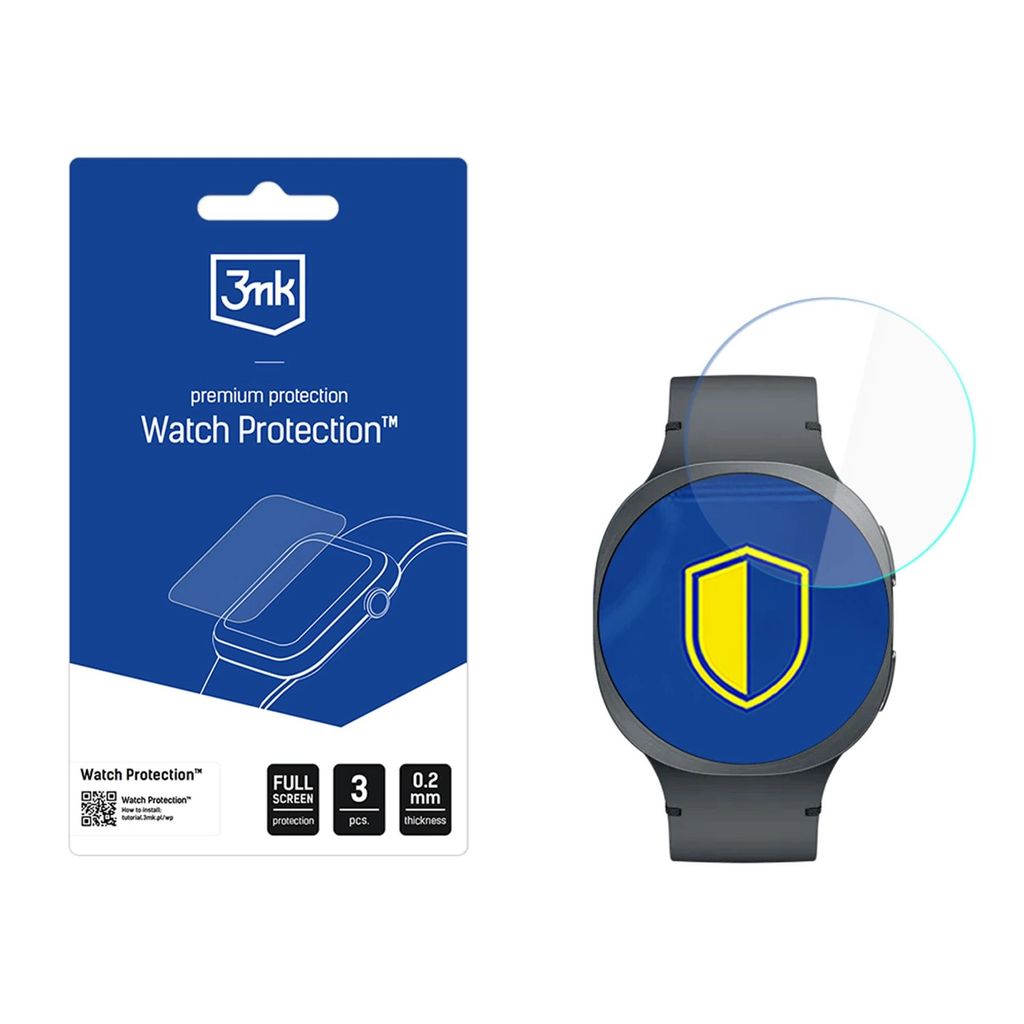 3mk skärmskydd för Samsung Galaxy Watch 8 44mm FlexibleGlass hybrid
