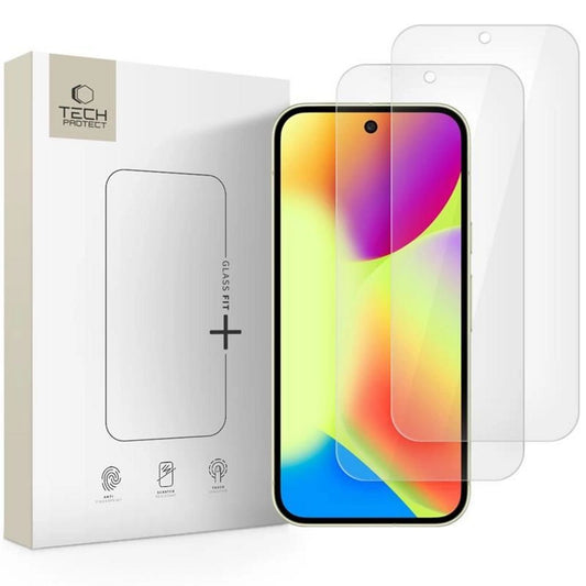 Tech-Protect Glass Fit+ 2-pack skärmskydd för Google Pixel 9 / 9 Pro / 10 / 10 Pro