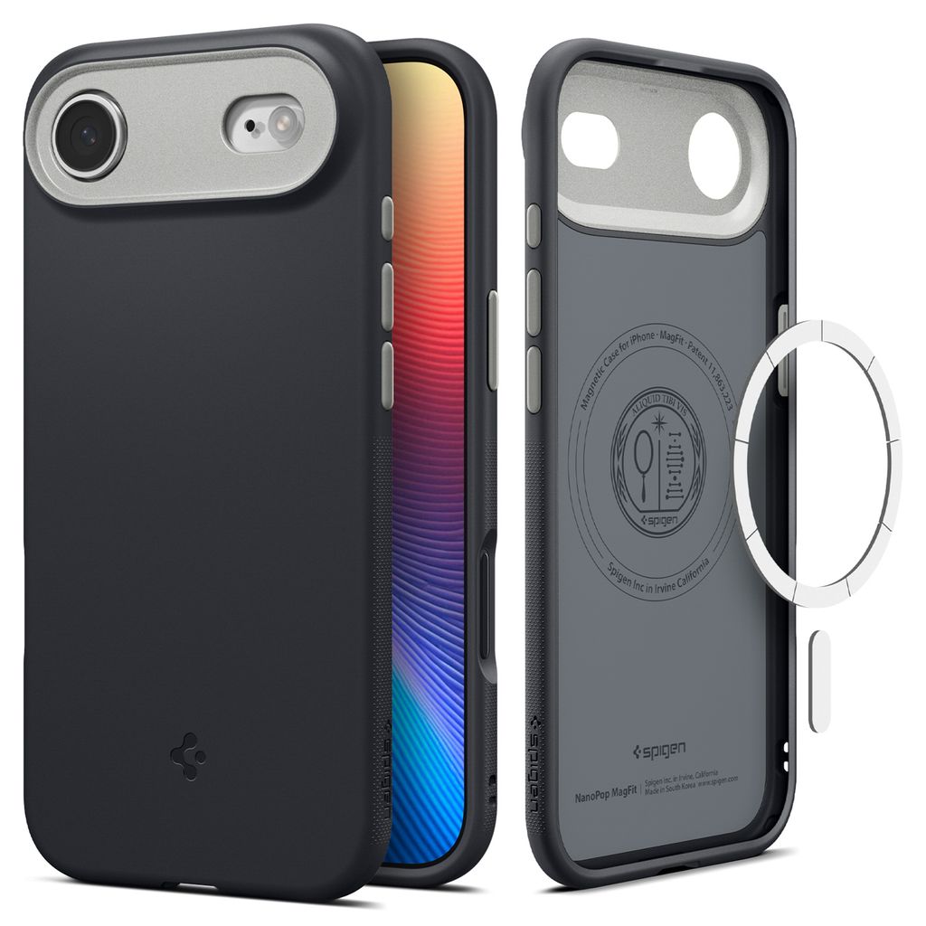 Spigen Nano Pop MagSafe skal för iPhone 17 Air - svart