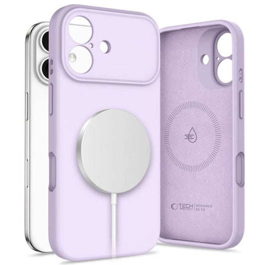 Tech-Protect silikon MagSafe skal för iPhone 17 - lila