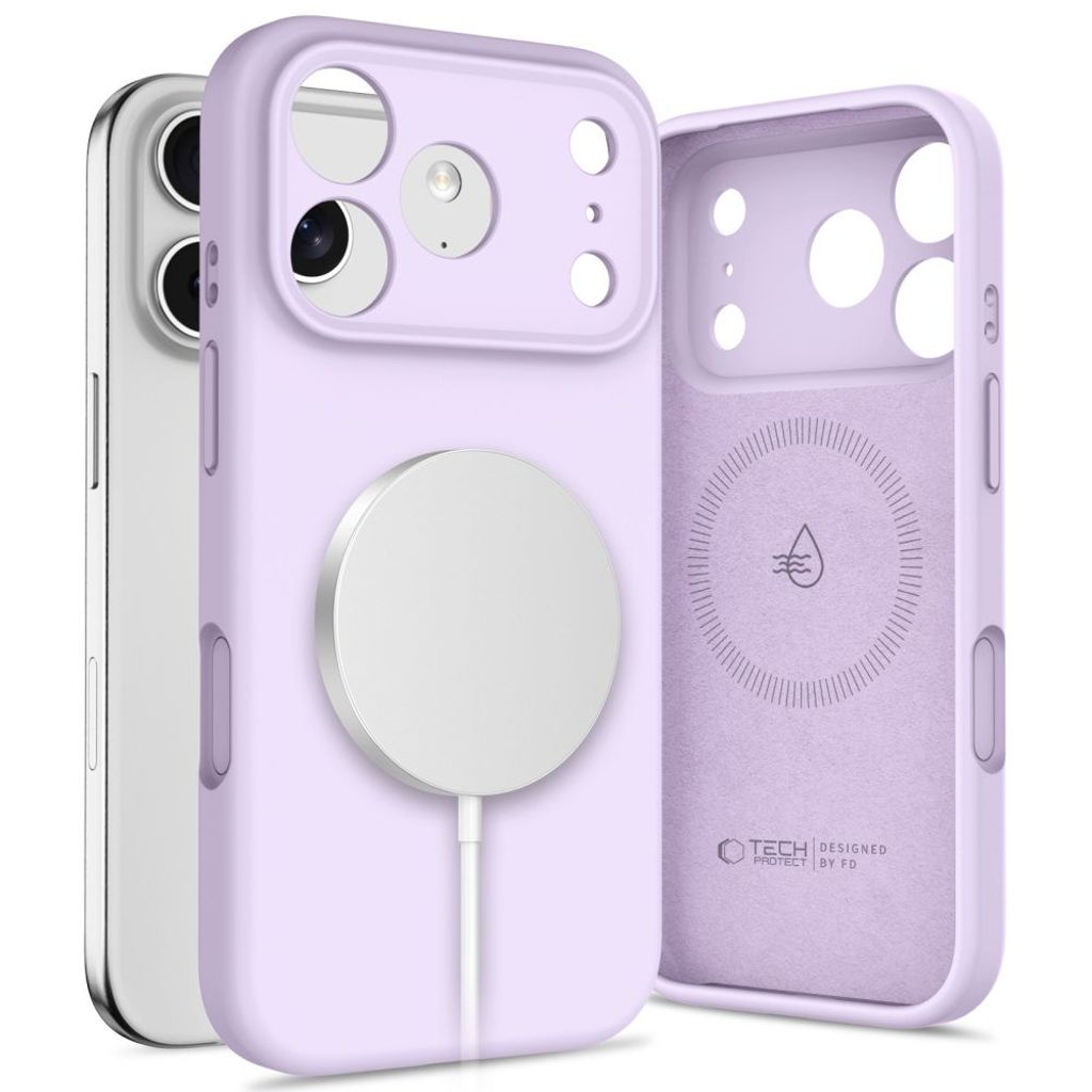 Tech-Protect silikon MagSafe skal för iPhone 17 Pro Max - lila