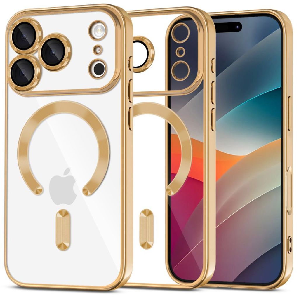 Tech-Protect MagFlex MagSafe skal för iPhone 17 Pro Max - transparent guld