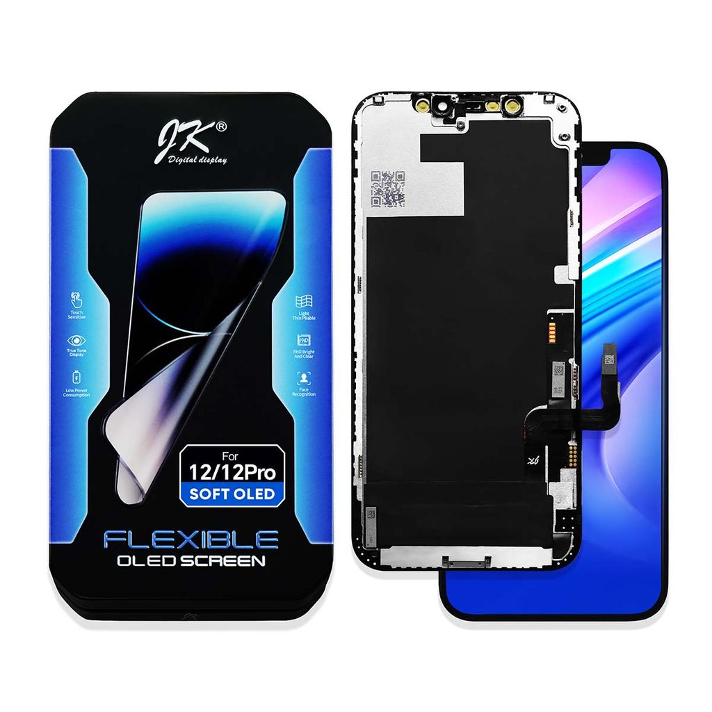 IPhone 12 /12 Pro Soft OLED skärm Assembly – JK Premium