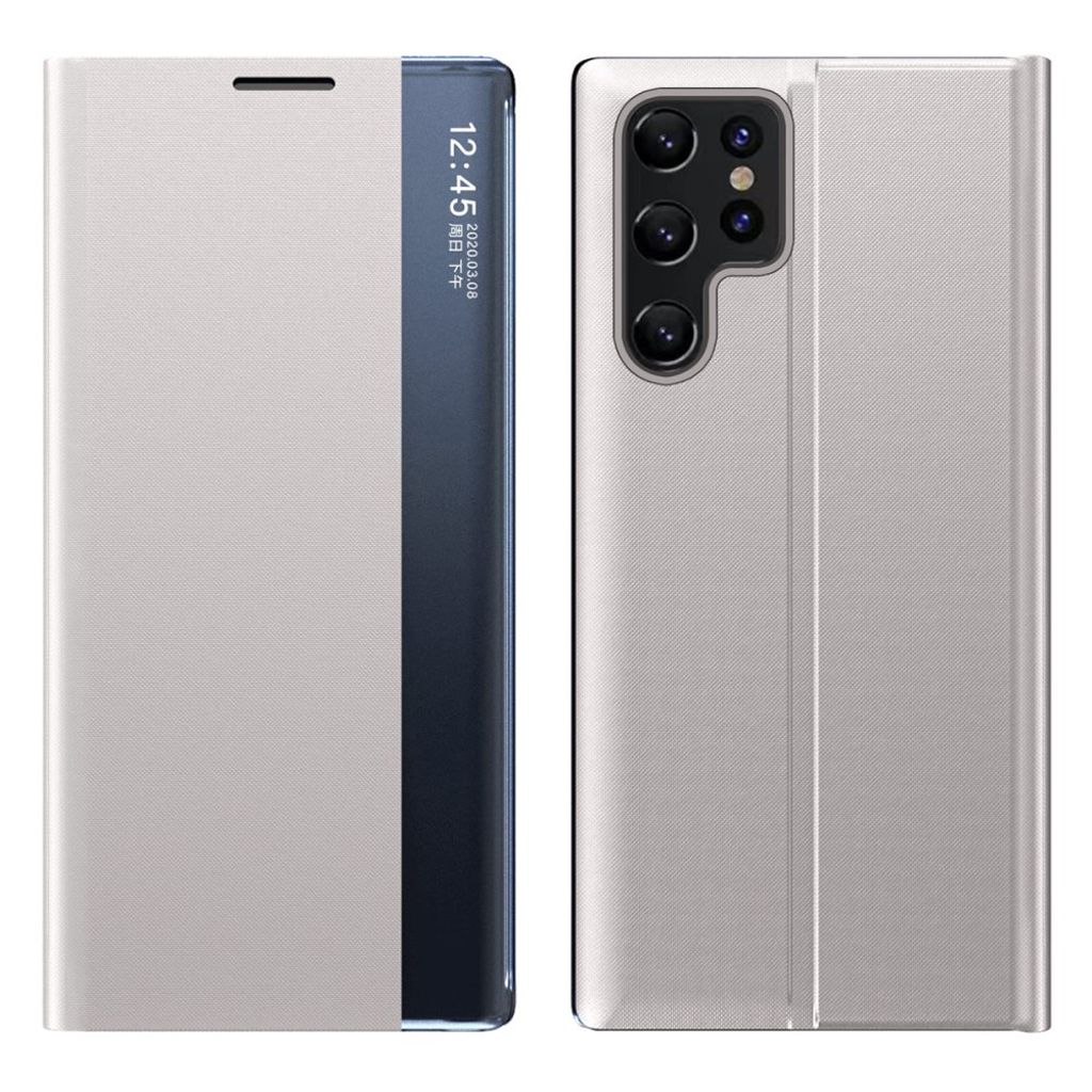 Samsung Galaxy S24 Ultra flip-cover with stand - Silver