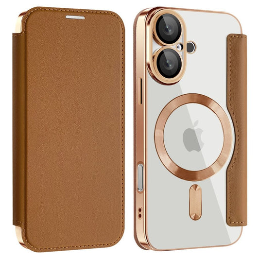 IPhone 16 Plus fodral med kortfack - brun