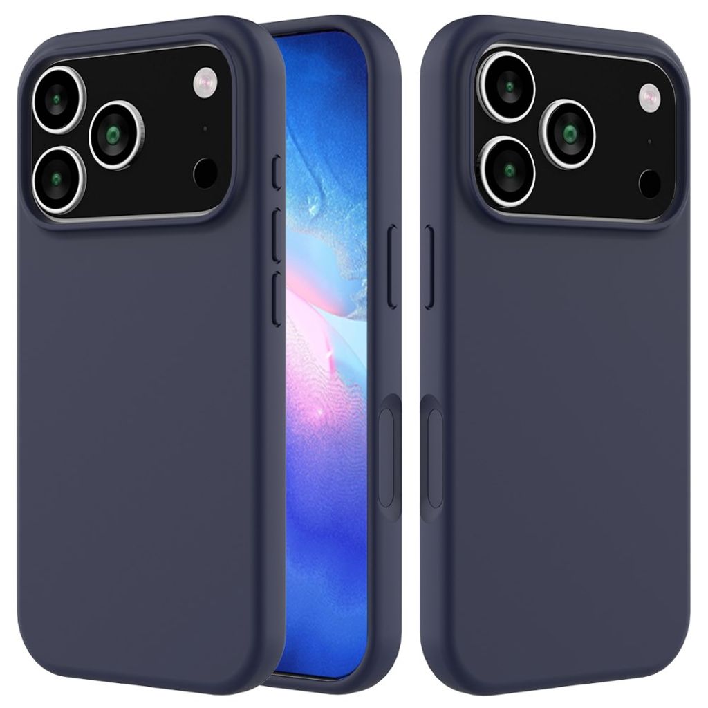 iPhone 17 Pro Max Silicone Phone Case - Dark Blue