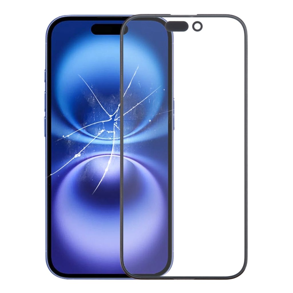 IPhone 16 skärm outer glass with clear tejp/packning