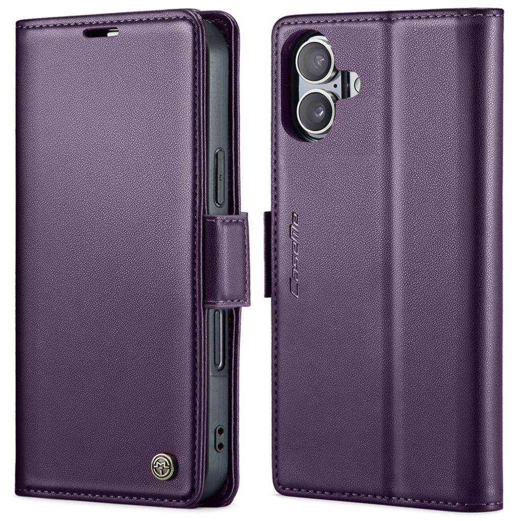 CASEME iPhone 16 fodral med kortfack - lila