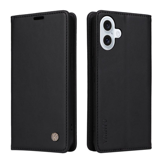 YIKATU iPhone 17 plånboksfodral - svart