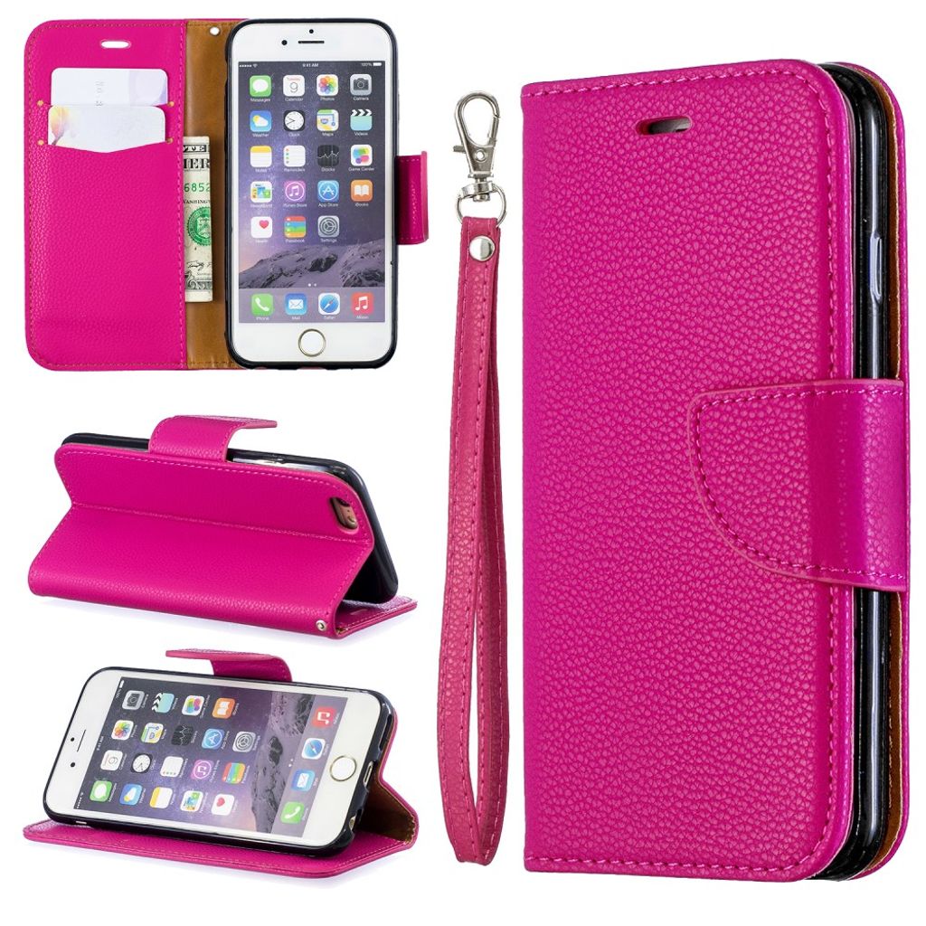 iPhone 6/6s Wallet Cover with Card slots - Pink