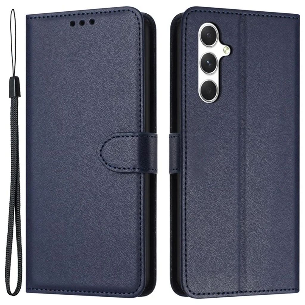 Samsung Galaxy S25 / S24 Wallet Cover with Strap - Blue