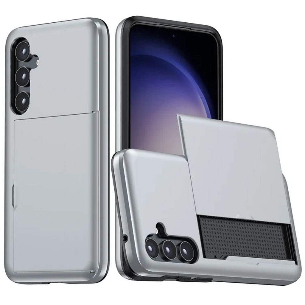 Samsung Galaxy S25 Case with Card Holder - Gray