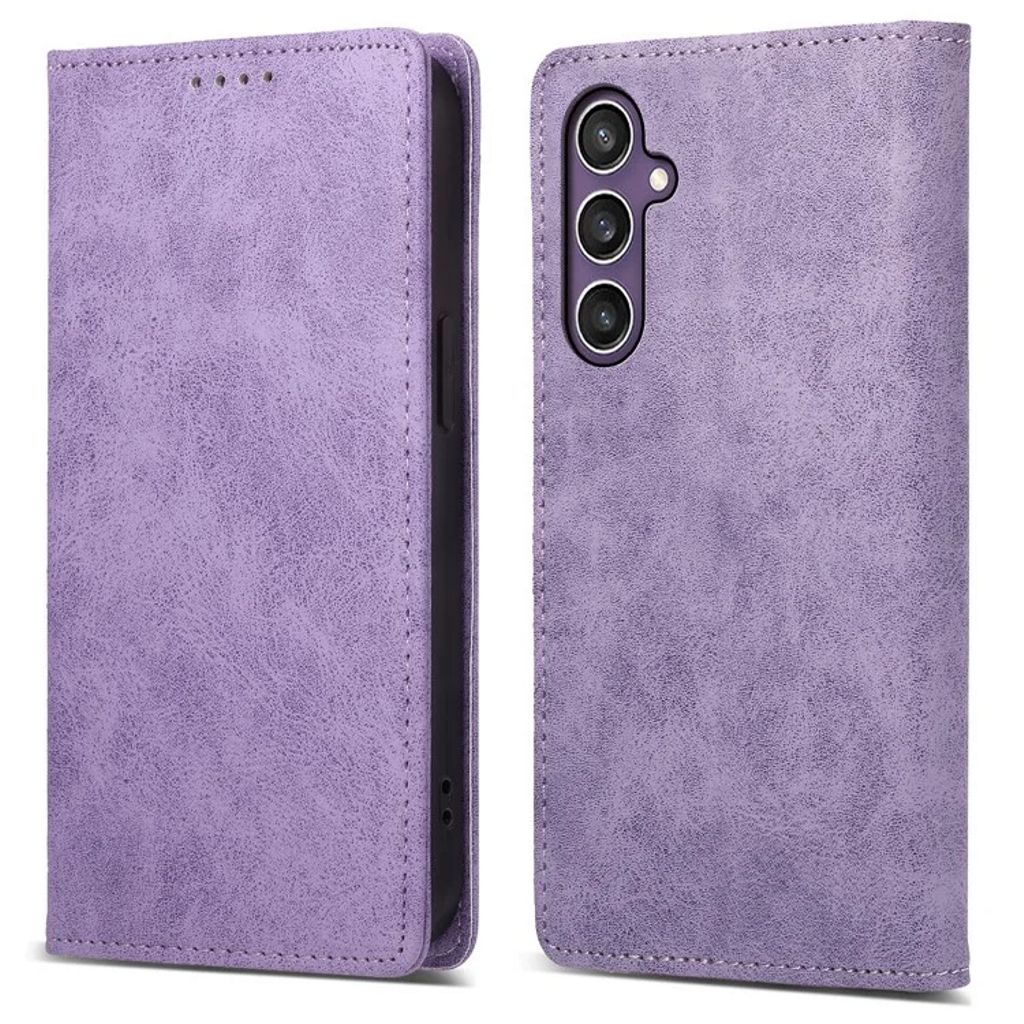 Samsung Galaxy S25 Plus RFID Blocking Wallet Cover - Purple