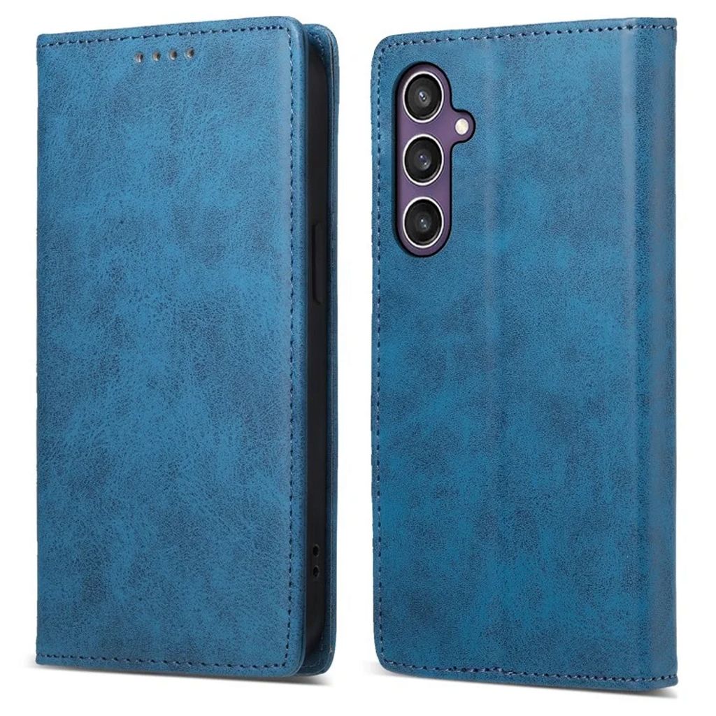 Samsung Galaxy S25 RFID Blocking Wallet Cover - Blue