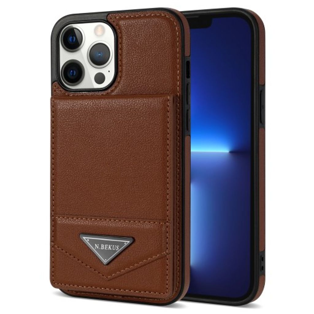 N.BEKUS iPhone 15 Pro case - Brown