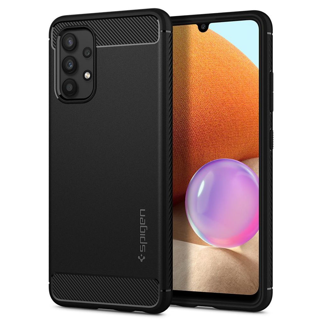 Spigen Rugged Armor Case for Samsung Galaxy A52/A52S - Matte Black
