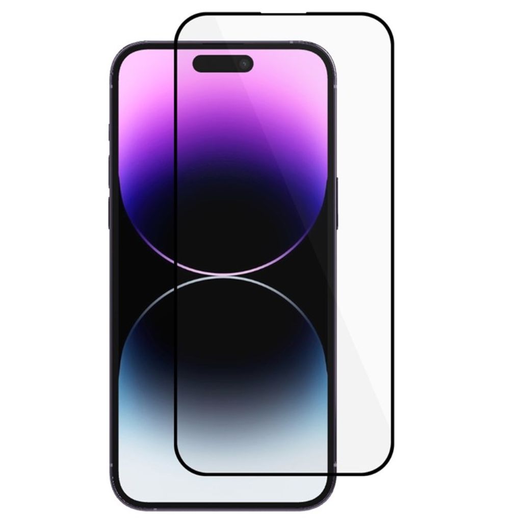 IPhone 16 Pro Max skärmskydd med svart frame