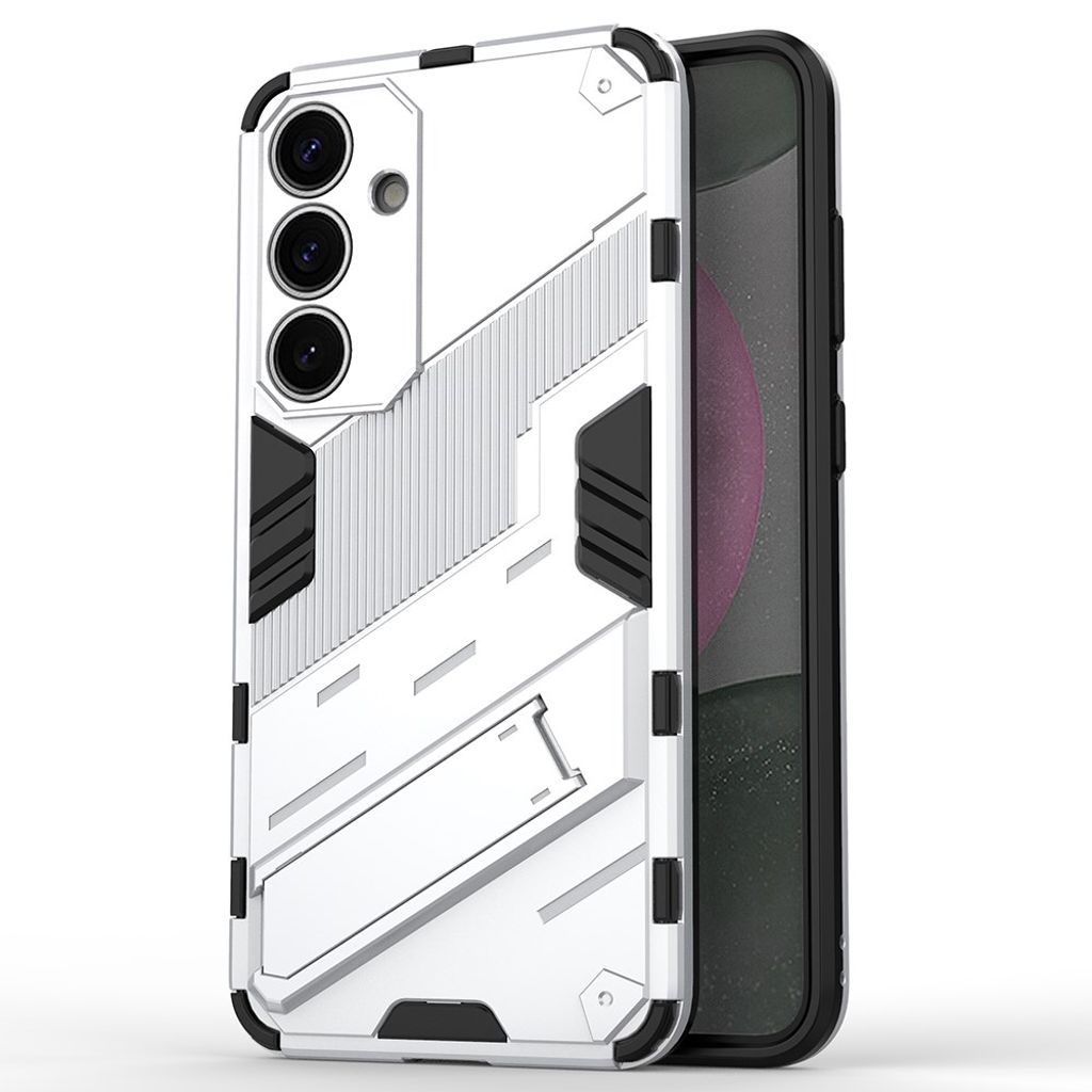 Samsung Galaxy S25 Plus Phone Case with Stand - White