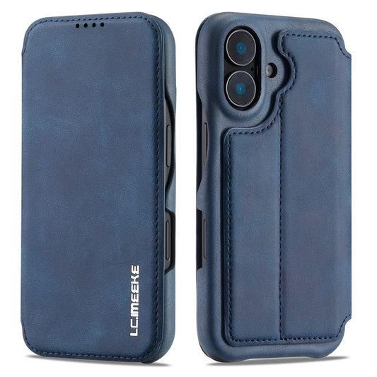LC.IMEEKE iPhone 16 Plus plånboksfodral kortfack stativ - blå