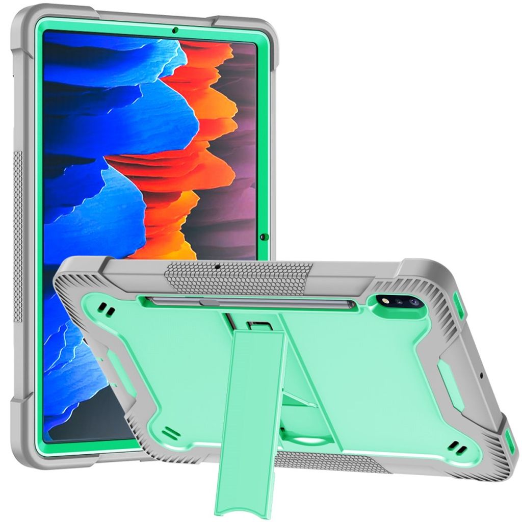 Samsung Galaxy Tab S8 Kickstand skal - grå och Mint