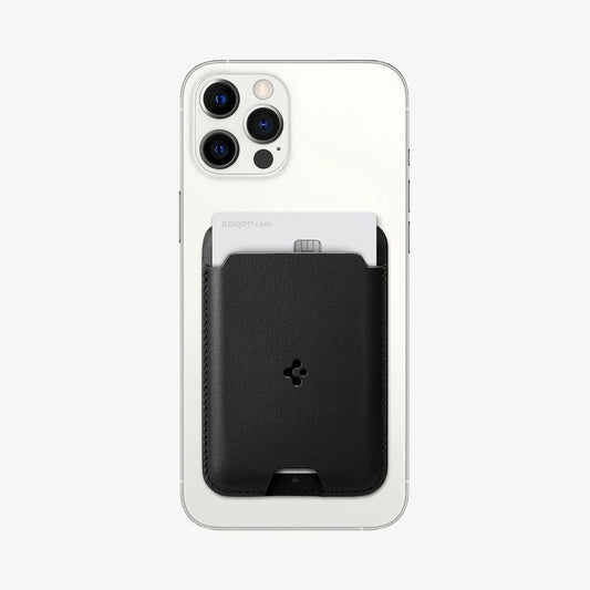 Spigen Valentinus Magsafe skal Universal Magnetic kortfack - svart