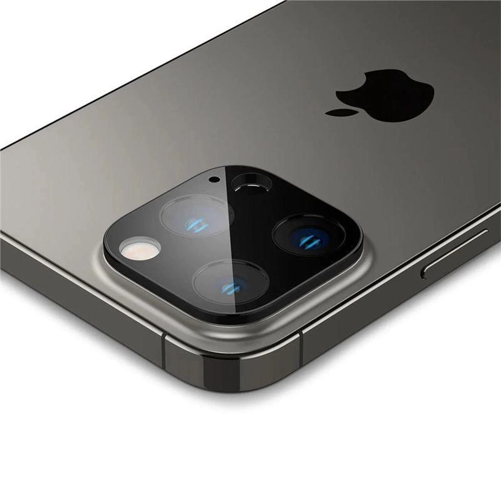 Spigen iPhone 14 Pro / 14 Pro Optik.Tr Ez Fit linsskydd, 2-pack - svart