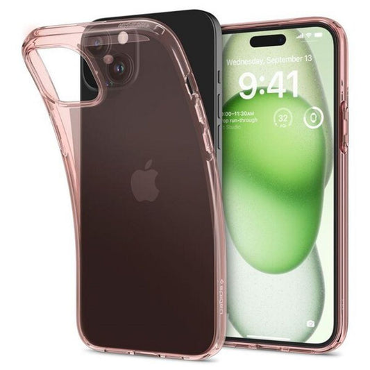 Spigen iPhone 15 Plus Crystal Flex Case - Rose Crystal