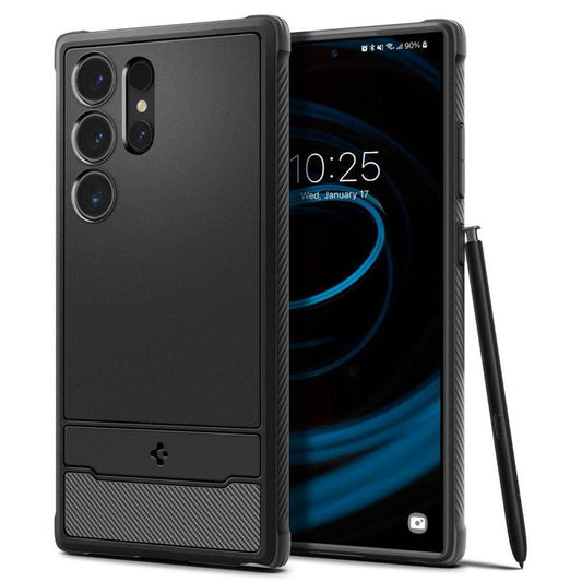 Spigen Rugged Armor skal för Samsung Galaxy S24 Ultra - matte svart