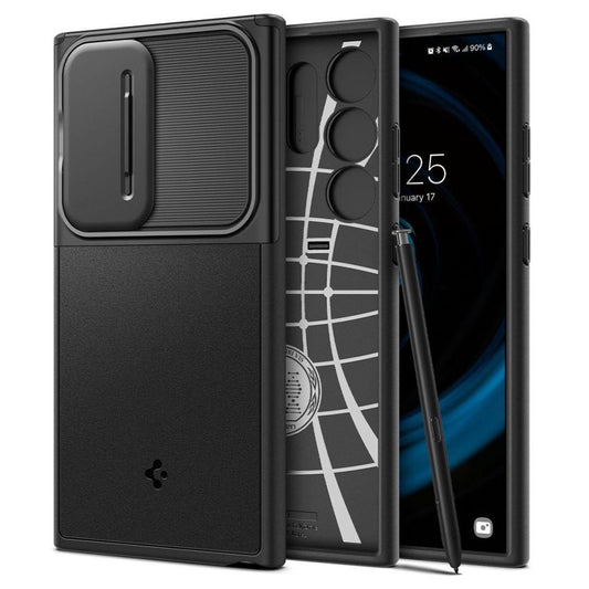 Spigen Optik Armor skal för Samsung Galaxy S24 Ultra - svart