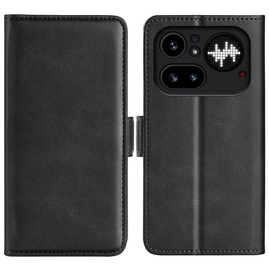 Nothing Phone (4a) Pro plånboksfodral PU Leather – svart