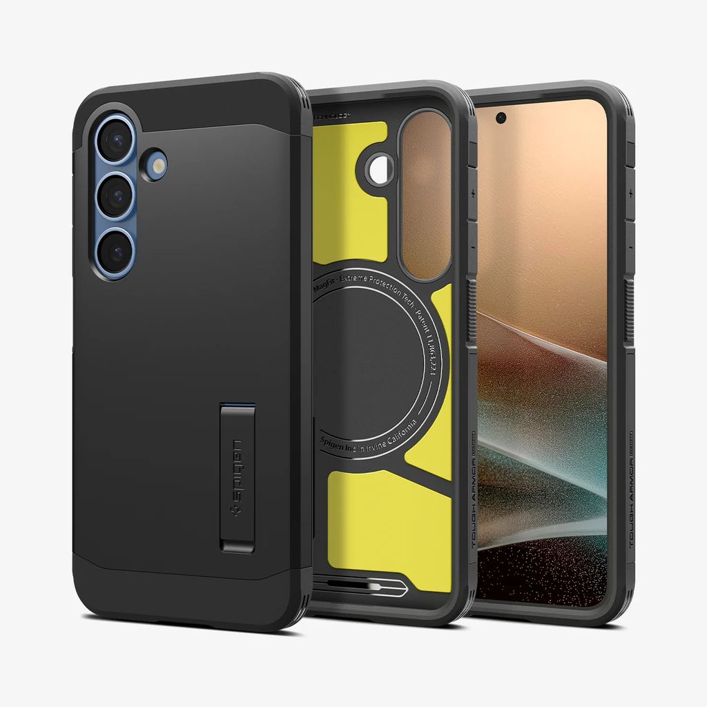Spigen Samsung Galaxy S25 Tough Armor-skal MagFit skal - svart