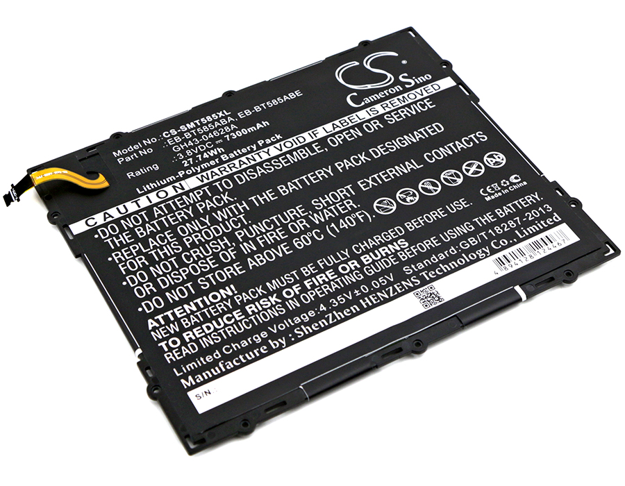 Batteri till Samsung Galaxy Tab A 10.1 2016, 7300mAh, 3.8V