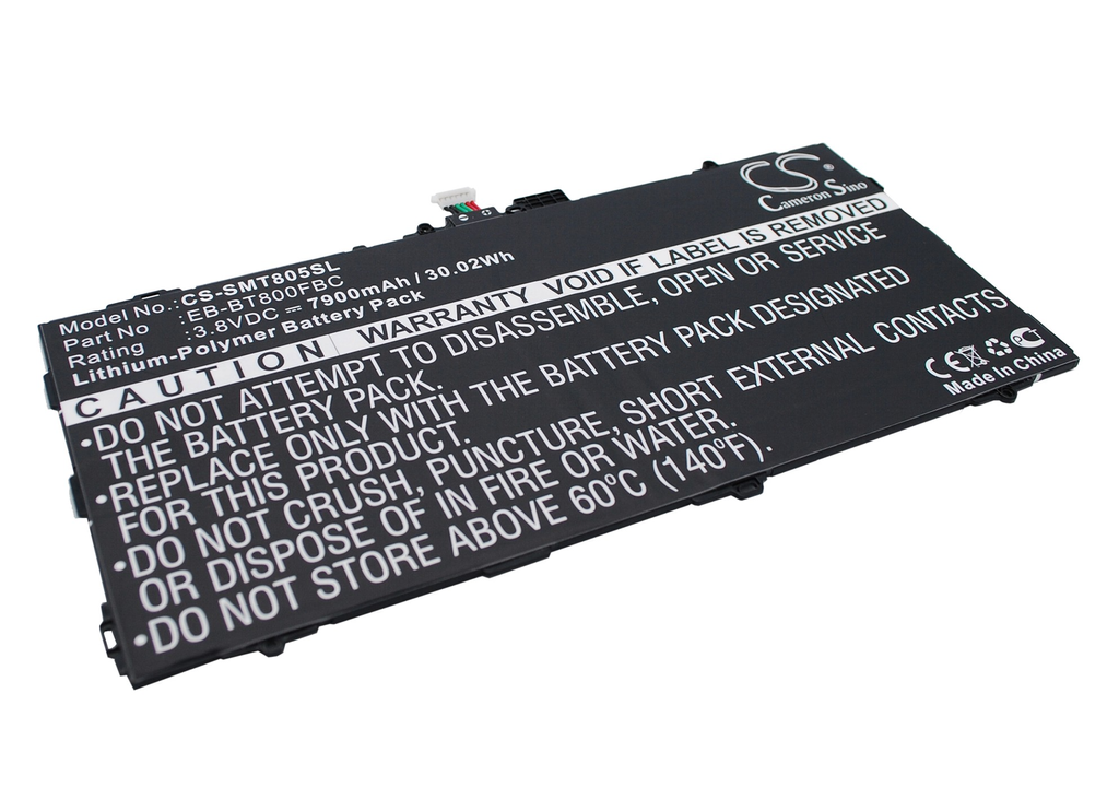 Batteri till batteri till Samsung Galaxy Tab S 10.5, 7900mAh, 3.8V