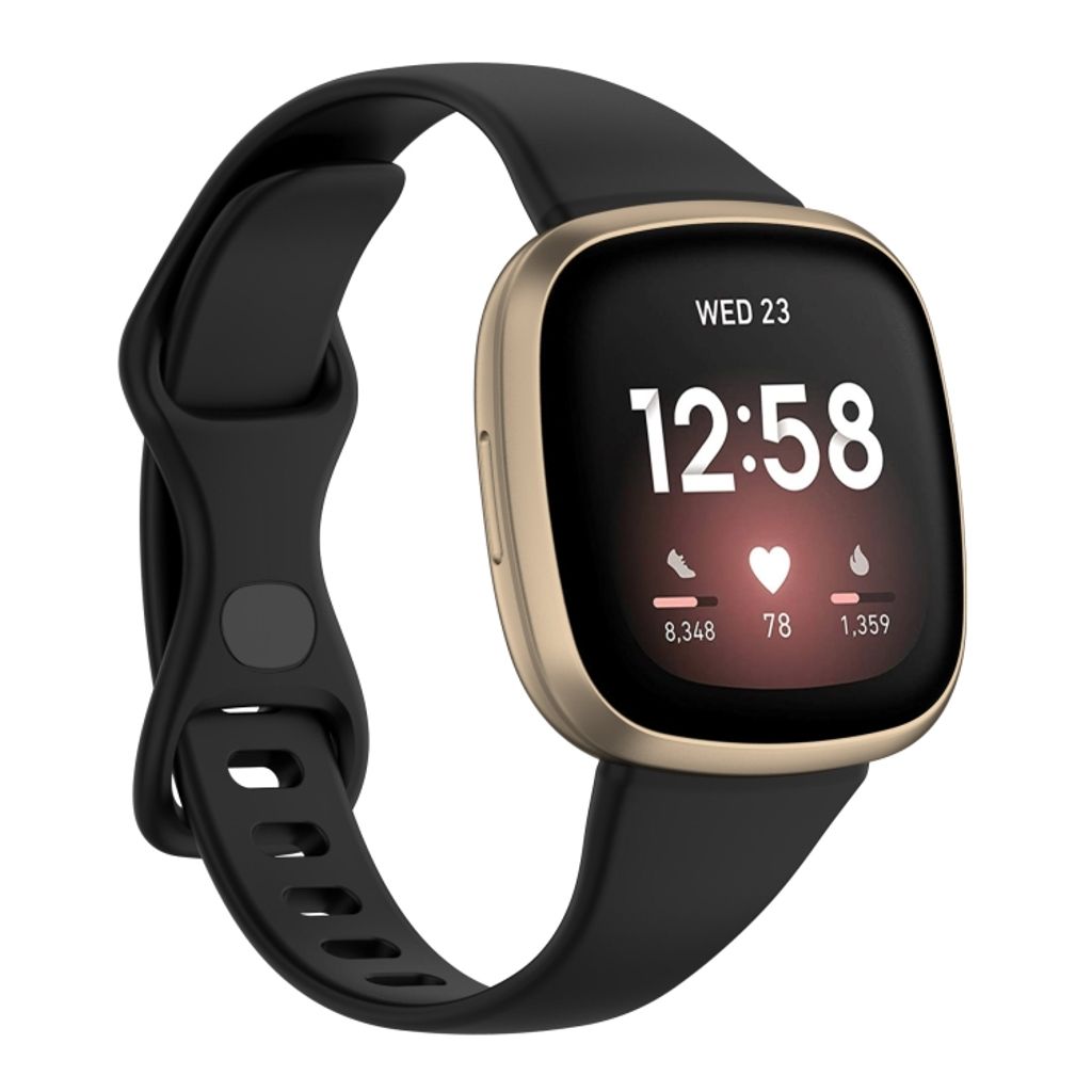 Comfortable Fitbit Versa 4/ 3 band - Black