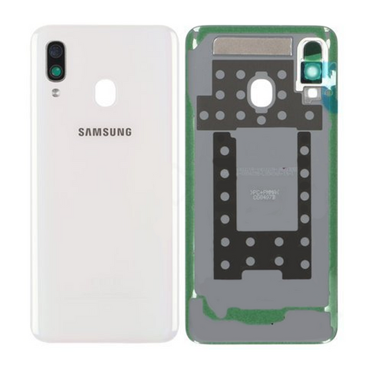 Galaxy A40 bakstycke vit