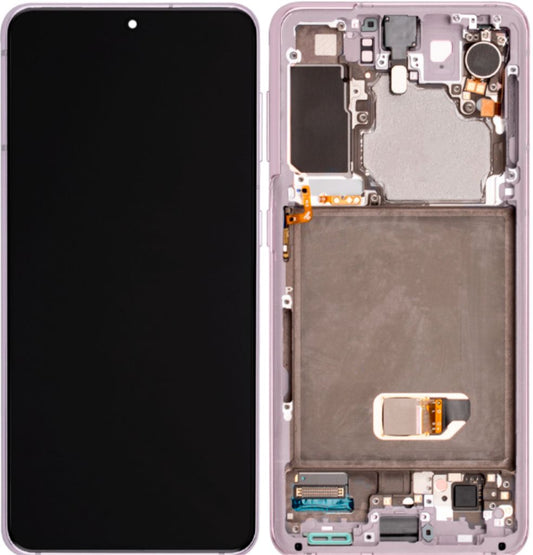 Samsung Galaxy S21 5G LCD-display without Front Camera - rosa