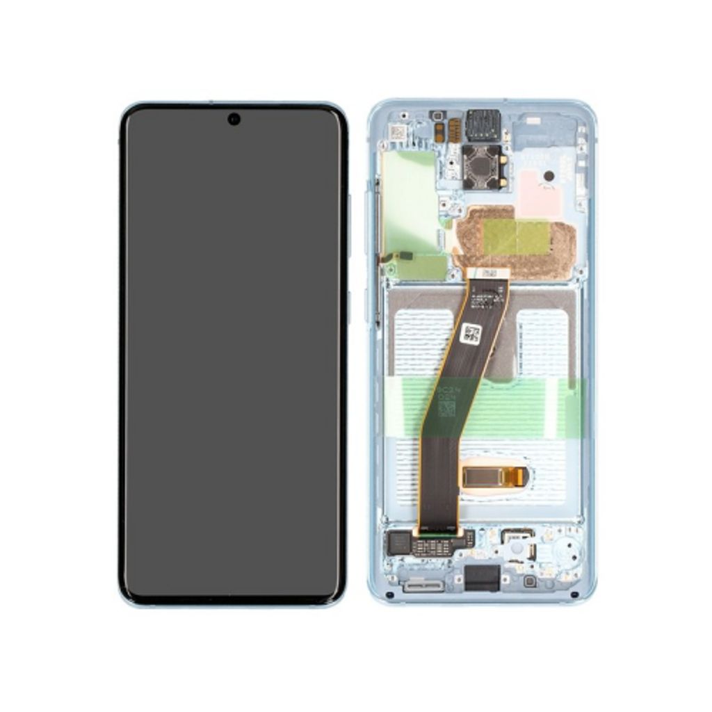 Samsung Galaxy S20 Plus 5G LCD-display without Front Camera - Cloud blå