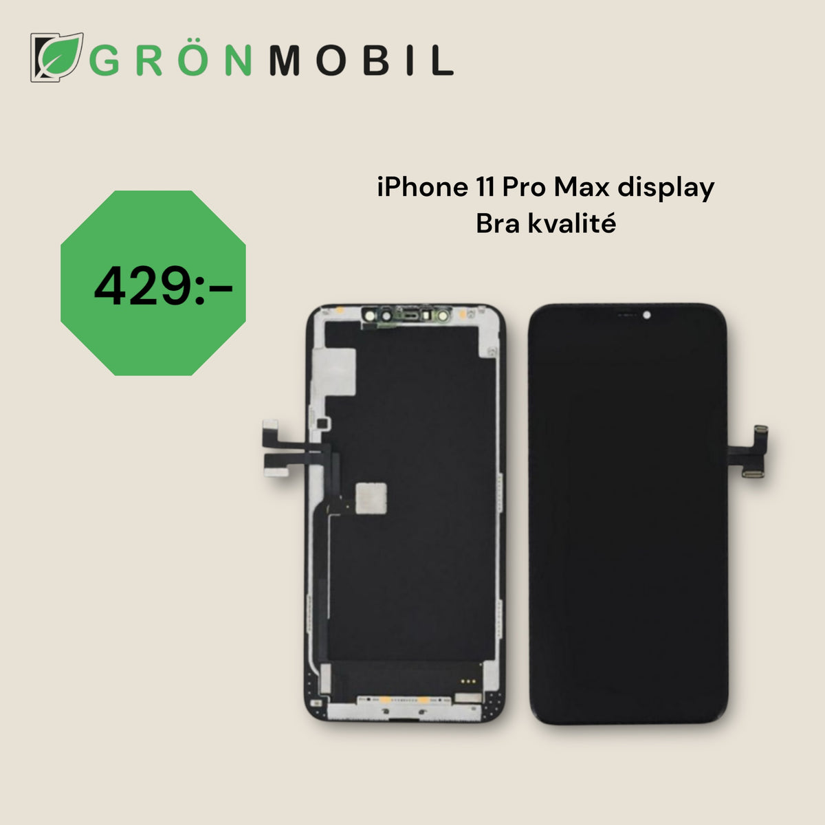 IPhone 11 Pro Max Ersättningsdisplay